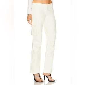 Miaou Raven Cargo Straight Leg Pant in Ecru - XS